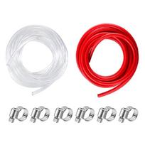 Premium-PVC Beer Line Hose,3/16  ID Beverage Tubing 5/16 ID Tubing,Homebrew Food Grade Kegerator Dispensing Hose With Clamps