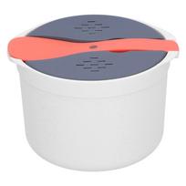 PP Material Rice Steamer Pot 2L Rice Cooker Steamer Thick Microwave Rice Cooker  For Home Cooker balta
