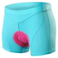 Women Bike Underwear 3D Padded MTB Bicycle Cycle Biking Underwear Shorts S mėlyna