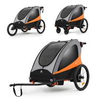 KINDERKRAFT dviračio priekaba - vežimėlis, sunny orange, KSNAVA00ORA0000