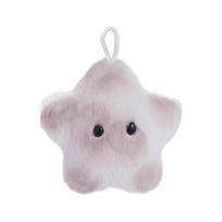 Long Mane Lion Plush Pendant with Tail Stuffed Plush Lion Keychain Simulation Rabbit Fur Ornaments Cute Animal Keychain Children