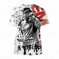 Rapper Eminem 3d Print Tshirt Graphic 3d Print Tshirt Men Fashion T-shirts Kids Tops Tees Unisex Tees Mens Clothing Punk T-shirt XXS