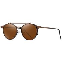 0 -0.5 -0.75 To -6.0 Double Lens Flip Steampunk Style Round Prescription Lens Sunglasses With Diopters Classic Vintage Hyperopia +0.5 +0.75 To +4.0 0