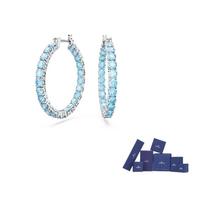Swarovski Matrix auskarai lankeliai F-Original brand box mėlyna