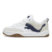 PUMA Park Lifestyle Unisex Low Versatile Non-slip Skate Shoes White Blue 395022-04 40.5 white