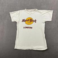 80-ųjų Hard Rock Cafe Londonas Marškinėliai Dydis M Balti Su Grafika Vienas Siūlas Apvali Kaklo Iškirptė 2XL