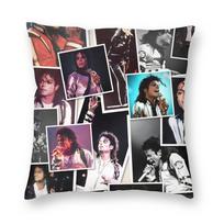 Mj Michael Jackson Pagalvės užvalkalas Minkštas poliesterio pagalvės užvalkalas Dekoratyvinis mesti pagalvės užvalkalas Namams Užtrauktukas 40*40cm Peach skin 18*18(CM)-1Pcs