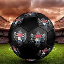 1PC Olympique Lyonnais size 5 soccer ball PrahaIndoor Soccer Ball Colorful All Ages Machine Stitched PVC Competition Ready Durable High-Bounce