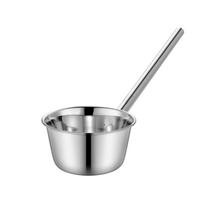 Jekero nerūdijančio plieno ilga rankena vandens samtis, virtuvės namų komercinis didelis sriubos samtis, košės samtis, 1 vnt. Skersmuo 18 cm Rankena 35 cm