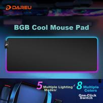 DAREU PE-T83 Professional Gaming Cool RGB Light-Up Mouse Pad Large Size 800*300*3mm USB Interface Thickened Edge-Locked Smooth Computer Desk Pad