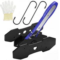 Brake Caliper Press Tool Brake Piston Spreader 360° Swing Ratchet Expander Wrench Brake Pad Spreader Tool for Disc Brake System mėlyna