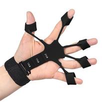 Finger Strengthener Grip Stretcher Hand Training Elastic Band Equipment Fitness Black Hollow