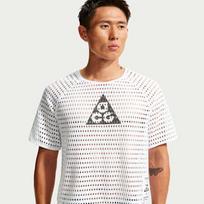 Nike ACG Bėgimo marškinėliai Vyriški Balti/Anglies Juodi Apvalia Kaklo Vidutinio XL