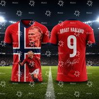 Norvegų Haaland Futbolo Marškinėliai Futbolo Treniruočių Rinkinys Vasaros Sportas Vyriški Marškinėliai Vaikų Drabužiai Marškinėlis Moteriškas Važiavimo Dviračiu Marškinėlis S