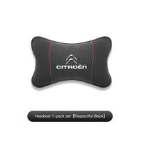 AOU4   Car Headrest Neck Pillow Waist Pillow For Citroen C4 C3 C2 C1 DS3 Berlingo Xsara Grand Picasso Jumper Car Interior Accessories juoda