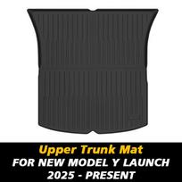 fwujn6 For New Tesla Model Y Launch 2025+ Juniper 2025+ TPE Floor Mats & Cargo Liner, All Weather Trunk Mats Floor Liner Backrest Mats