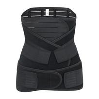3-in-1 Pooperacinė juosmens liekninimo juosta Pilvo surišimo juosta Spandex Nailonas Dubens juosmens srities palengvinimui C pjūvio atsigavimo korsetas L juoda