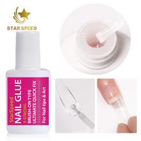 15G Best Selling Organic Nail Glue for TIps Non-toxic Adhesive for Press on Nail Cynaoacrylate PMMA Brush on Nail Glue 15 ml gryna
