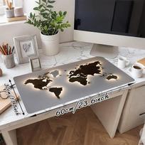 1PC world map Oversized Mouse Pad - Non-Slip Rubber Base Perfect for Office School Esports Home Decor Desk Mat 247A 30cmx60cm(11.8x23.6inch)