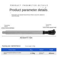 Extension Wrench 1/2 Inch Extended Socket Adapter Torque Heavy Duty Offset Extension Wrench for Garage Workshop Home Repair Shop