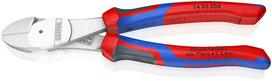 Augstas izturības diagonālie griezēji, KNIPEX, 74 05 200, ērti rokturi, griešanas jauda līdz Ø 4.2 mm