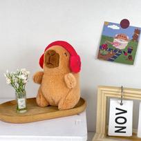 Cute Capybara Plush Toy Hoodie with Wings Simulation Doll Small Size Stuffed Animals Anime Fluffty Toy Birthday Party