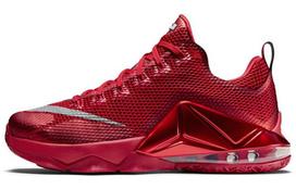 Nike Lebron 12 Low EP 'University Red' James 12 Fabric Cushioning Slip Resistant Abrasion Resistant Coverage 724558-616