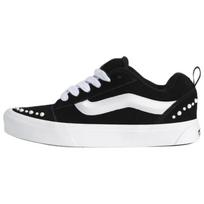 Vans Knu Skool unisex classic supportive American retro chunky low-top skate shoes black and white VN000E9XBLA 36