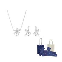 Swarovski Volta Bow Two-piece Set F ( Fits All)-Original Brand Box And Bag balta