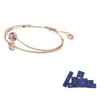 Swarovski Chroma Rose Gold tone Plated Bracelets Womens Rose Gold F-Original brand box rožinio aukso spalvos