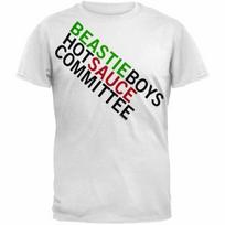 Beastie Boys Band Music Song Album Hot Sauce Committee Logo Men's Cotton T-Shirt S white