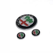 EKQNR1 3D cinko lydinio automobilio centrinės konsolės rankenėlės logotipo lipdukas apdaila tinka Alfa Romeo Giulia Stelvio