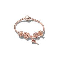 Pandora Intertwining Flash Suit Alloy Bracelet Women's ZT1069 auksas