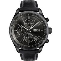 Hugo Boss 1513474 Vyriškas laikrodis Juodas dirželis Juodas ciferblatas 44 mm + Dėžutė