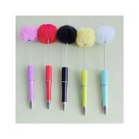 100pcs Pompom Ballpoint Pen Kawaii Writing Pen Fluffy Ball Pens for Office School Accessory Stationery 100pcs