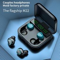 4 Earbuds Wireless Headphones Bluetooth 5.1 Headset TWS Touch Digital Display Stereo Type-C Couple Two Pairs Bi-In-Ear Headset juoda