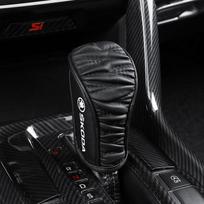 ATSS5 Car Shift Handle Cover Leather Non-slip Wear-resistant For Skoda Octavia A5 A7 Fabia 1 Superb Kamiq Rapid Yeti Auto Accessories black