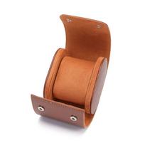 1/2/3 Slot Durable Leather Watch Storage Case PU Wrist Watch Display Bag Watch Roll  Men's Gift 1 Slot-brown