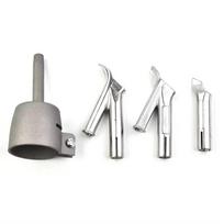 ABBY-4vnt Suvirinimo antgaliai vinilo PVC plastiko karšto oro pūstuvams 8mm Suvirinimo antgalis Greito suvirinimo antgaliai Degiklis PVC PE plastiko suvirinimo įrankiai sidabras