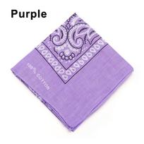 100% Medvilnės Kaklaskarė Servetėlė Spausdintos Kvadratinės Skaros Paislio Bandana Plaukų Juosta Apyrankė 1PC-purple pink
