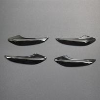 Carbon fiber Car Interior Door Armrest Handle Cover Trim Door bowl frame Stickers For Mercedes Benz C E Class W205 W213 GLC juoda