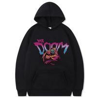 MF DOOM Hoodie Unisex Megztinis Moteriški Unisex Reperis Madingi Drabužiai Viršutiniai Megztiniai Sportinis kostiumas Laisvi laisvi gatvės drabužiai ilgomis rankovėmis L