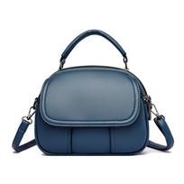 Fashion women's crossbody solid color plutonium leather shell shoulder messenger ladies casual multi-layered small bags
