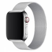 Apyrankė Apple laikrodžiui 44mm 40mm 38mm 42mm metalinė magnetinė kilpa correa Priedai apyrankė iWatch serija 4 3 SE 6 7 45mm 41mm 49mm 38mm-40mm-41mm sidabras