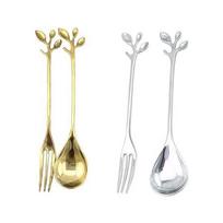 Lydinio Aukso Formos Lapai Sidabro Varis Kavos Šakutės Šakutė Virtuvės Stalo Įrankiai Valgomasis Užkandžių Baras Saldus Vakarienės Rinkinys 12cm fork-silver