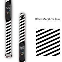Minkštas silikoninis dirželis, skirtas Xiaomi Mi Band 3 4 5 6 7 Apyrankė Spalvingas sportinis dirželis, skirtas Miband 3 4 Keičiamas apyrankės diržas Mi Band 7 6 5 Riešo dirželis For Mi Band 5 / 6 juoda