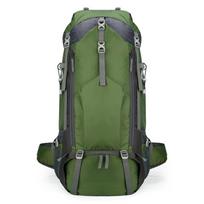 70L Outdoor Mountaineering Backpack Hiking Travel Camping Trekking Bag Large Capacity Multifunctional Sturdy  Luggage One Size armijos žalia spalva