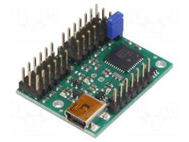 Servo controller | USB-UART | Channels: 12 | 279x361mm | 5÷16VDC | 7.3g