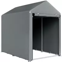 Sandėliavimo palapinė su apsauga nuo UV spindulių 1,2 x 1,79 x 1,65 m, plieninė, tamsiai pilka