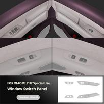 Suitable for Xiaomi YU7 2025 Model Car Door Lifting Panel Glass Lifting Panel Window Button Frame Panel Pad Car Accessories tamsiai pilka spalva
